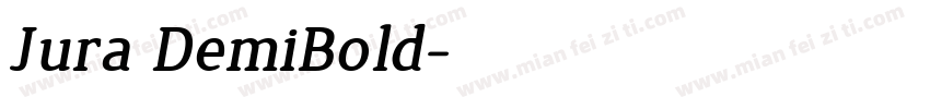 Jura DemiBold字体转换